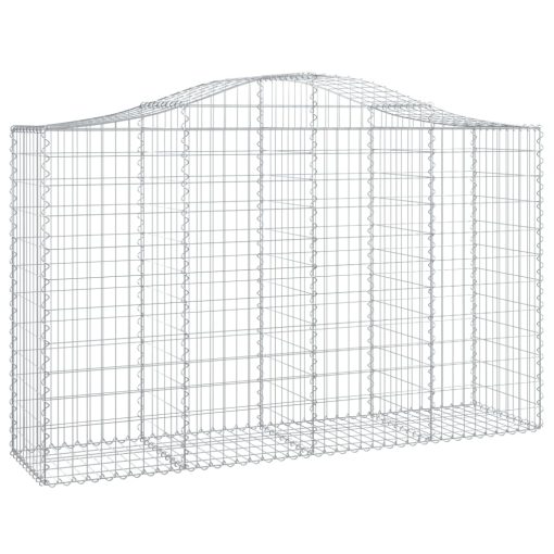 Obokane gabion košare 50 kosa 200x50x120/140cm pocinkano železo - Image 3