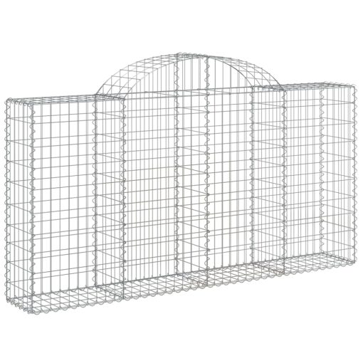 Obokane gabion košare 50kosov 200x30x100/120cm pocinkano železo - Image 3