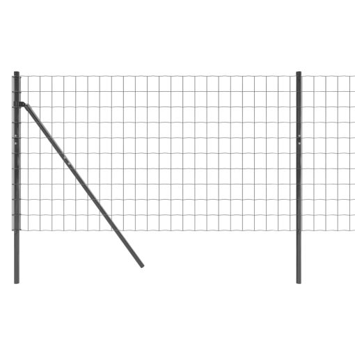 Ograja iz žične mreže antracitna 1,1x25 m pocinkano jeklo - Image 4