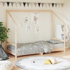 Otroški posteljni okvir 80x200 cm trdna borovina