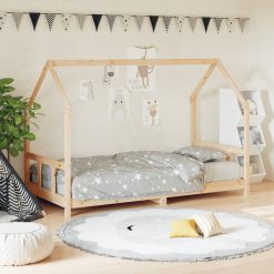Otroški posteljni okvir 90x200 cm trdna borovina
