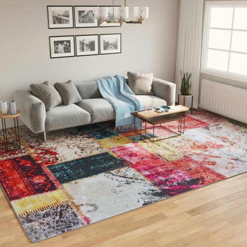 Preproga pralna večbarvna 400x300 cm protizdrsna