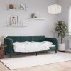 Raztegljiva postelja temno zelena 80x200 cm žamet