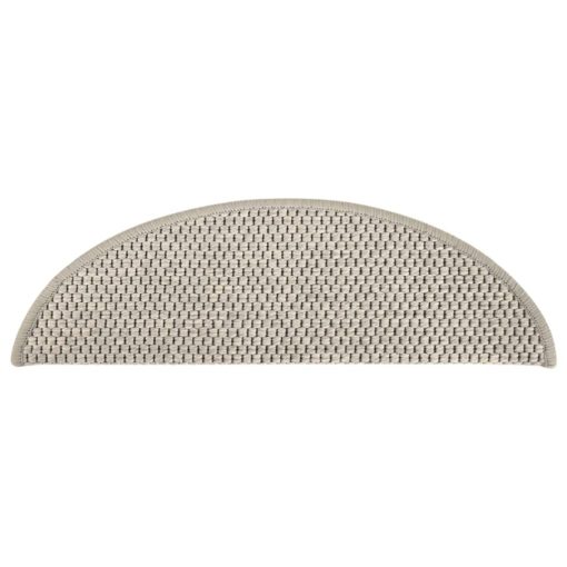 Samolepilne preproge za stopnice sisal 15 kosov 56x17x3cm taupe - Image 4