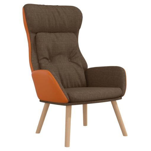 Stol za sproščanje rjavo blago in PVC - Image 2