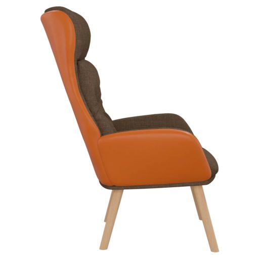 Stol za sproščanje rjavo blago in PVC - Image 4