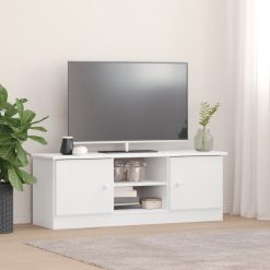 TV omarica ALTA bela 112x35x41 cm trdna borovina