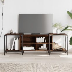 TV omarica rjavi hrast 153x37x50 cm inženirski les