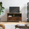 TV omarica rjavi hrast 80x36x50 cm inženirski les