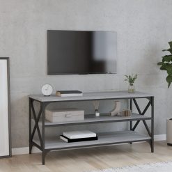 TV omarica siva sonoma 100x40x50 cm inženirski les