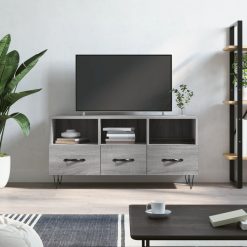 TV omarica siva sonoma 102x36x50 cm inženirski les