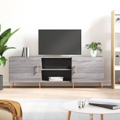 TV omarica siva sonoma 150x30x50 cm inženirski les