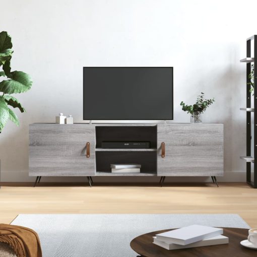 TV omarica siva sonoma 150x30x50 cm inženirski les