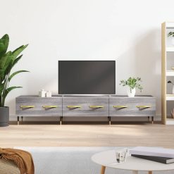 TV omarica siva sonoma 150x36x30 cm inženirski les