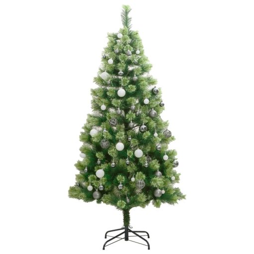 Umetna novoletna jelka 300 LED diod in komplet bučk 210 cm - Image 4