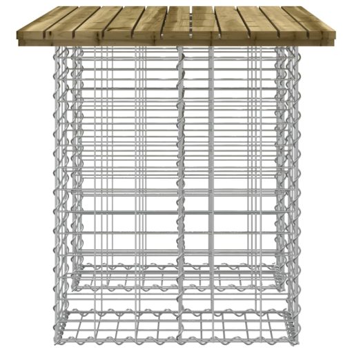 Vrtna gabionska klop 100x70x72 cm impregnirana borovina - Image 4