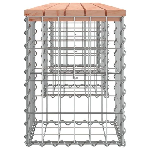 Vrtna klop gabion 203x31x42 cm trden les douglas - Image 4