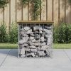 Vrtna klop gabion 43x44x42 cm impregnirana borovina