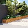 Vrtna visoka greda 1152x50x36 cm corten jeklo