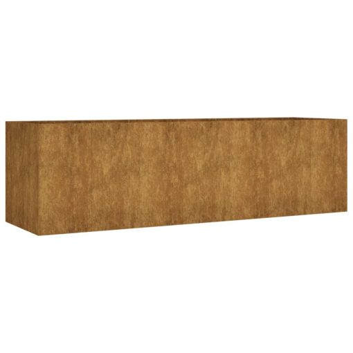 Vrtna visoka greda 280x80x80 cm corten jeklo - Image 2