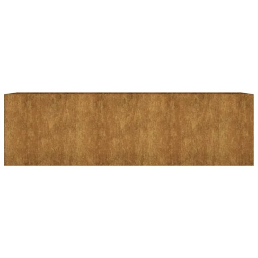 Vrtna visoka greda 280x80x80 cm corten jeklo - Image 4