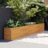 Vrtna visoka greda 482x50x69 cm corten jeklo