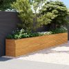 Vrtna visoka greda 578x50x69 cm corten jeklo