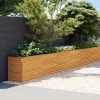 Vrtna visoka greda 770x50x69 cm corten jeklo