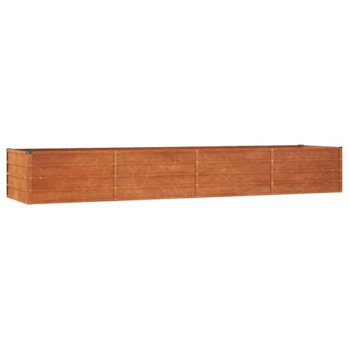 Vrtna visoka greda rusty 320x80x45 cm corten jeklo - Image 2