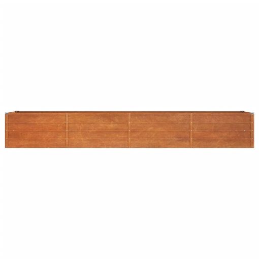 Vrtna visoka greda rusty 320x80x45 cm corten jeklo - Image 4