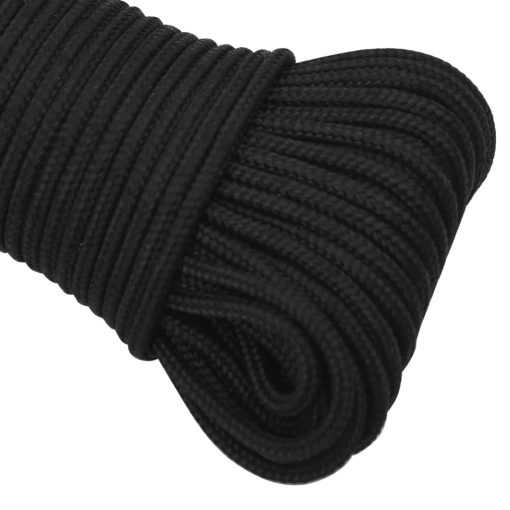 Vrv za čoln popolnoma črna 4 mm 25 m polipropilen - Image 4