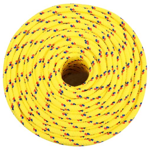 Vrv za čoln rumena 8 mm 50 m polipropilen - Image 3
