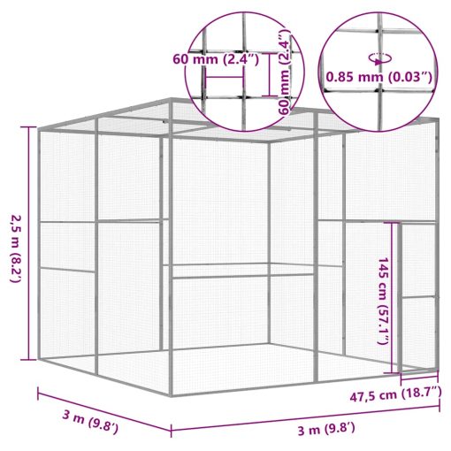 Mačja kletka 3x3x2