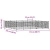 Ograda za hišne ljubljenčke z 20 paneli črna 35x35 cm jeklo