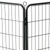 Ograda za pse 12 panelov jeklo 80x60 cm črne barve