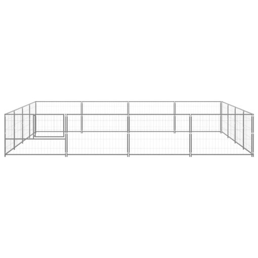 Pasji boks srebrn 16 m² jeklo