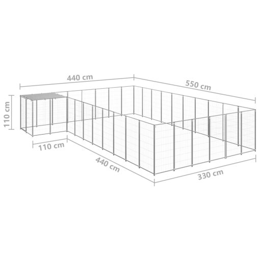 36 m² jeklo