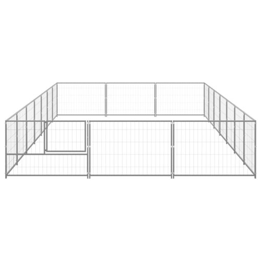 Pasji boks srebrn 21 m² jeklo