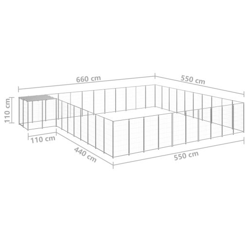 46 m² jeklo