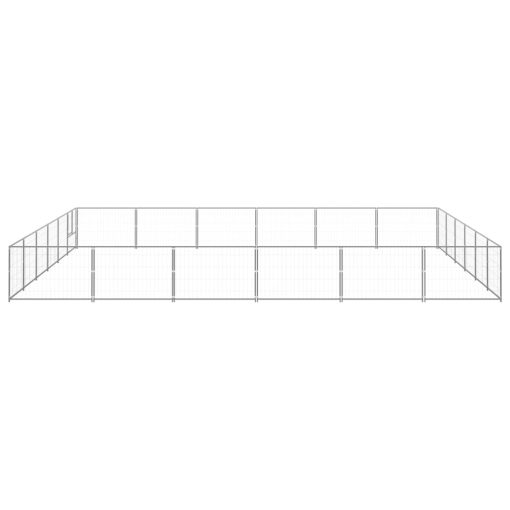 Pasji boks srebrn 36 m² jeklo