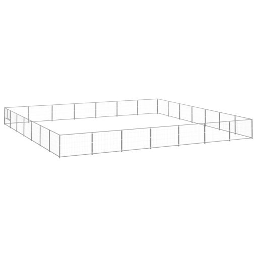 Pasji boks srebrn 49 m² jeklo
