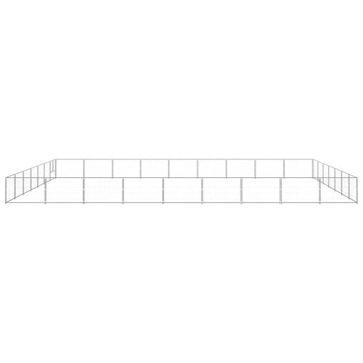 Pasji boks srebrn 63 m² jeklo