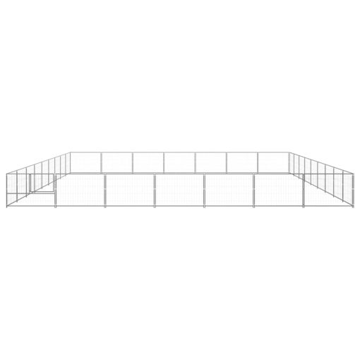 Pasji boks srebrn 63 m² jeklo
