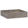 Umivalnik siv 40x40x10 cm marmor