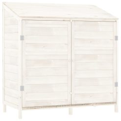 Vrtna lopa bela 102x52x112 cm trden les jelke