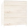 Vrtna lopa bela 102x52x112 cm trden les jelke