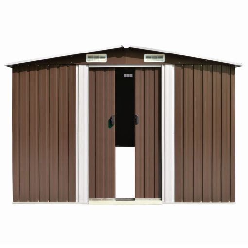 Vrtna lopa rjava 257x990x181 cm pocinkano jeklo