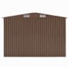 Vrtna lopa rjava 257x990x181 cm pocinkano jeklo