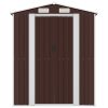 Vrtna lopa temno rjava 192x440x223 cm pocinkano jeklo