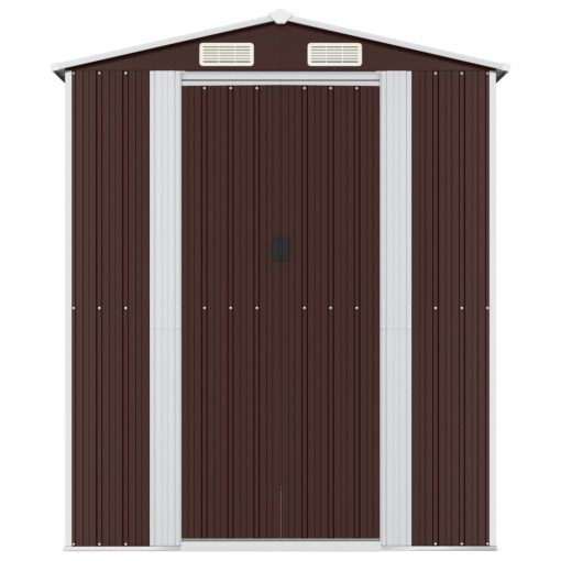 Vrtna lopa temno rjava 192x440x223 cm pocinkano jeklo